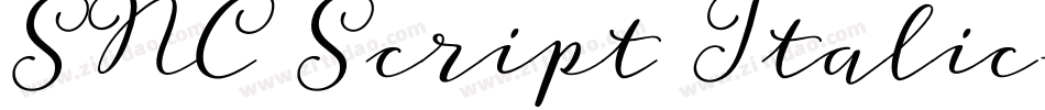 SNC Script Italic字体转换